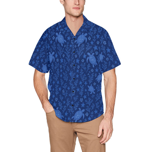 Men's Hawaiian Shirt With Chest Pocket