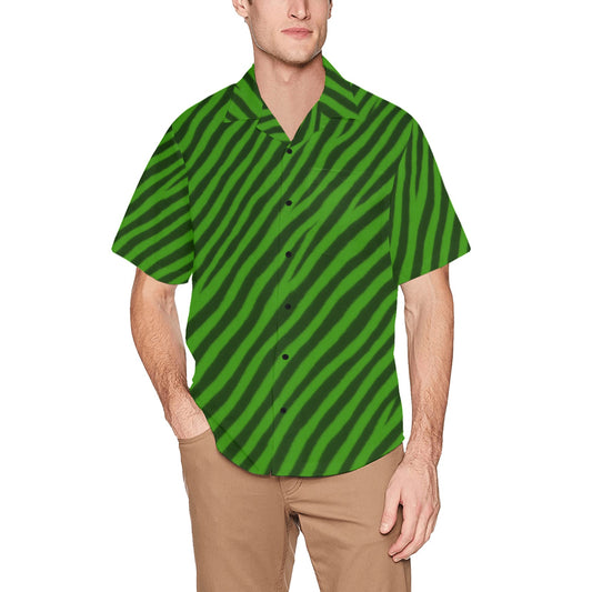 Men's Hawaiian Shirt With Chest Pocket