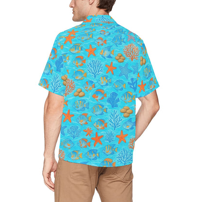 Men's Hawaiian Shirt With Chest Pocket