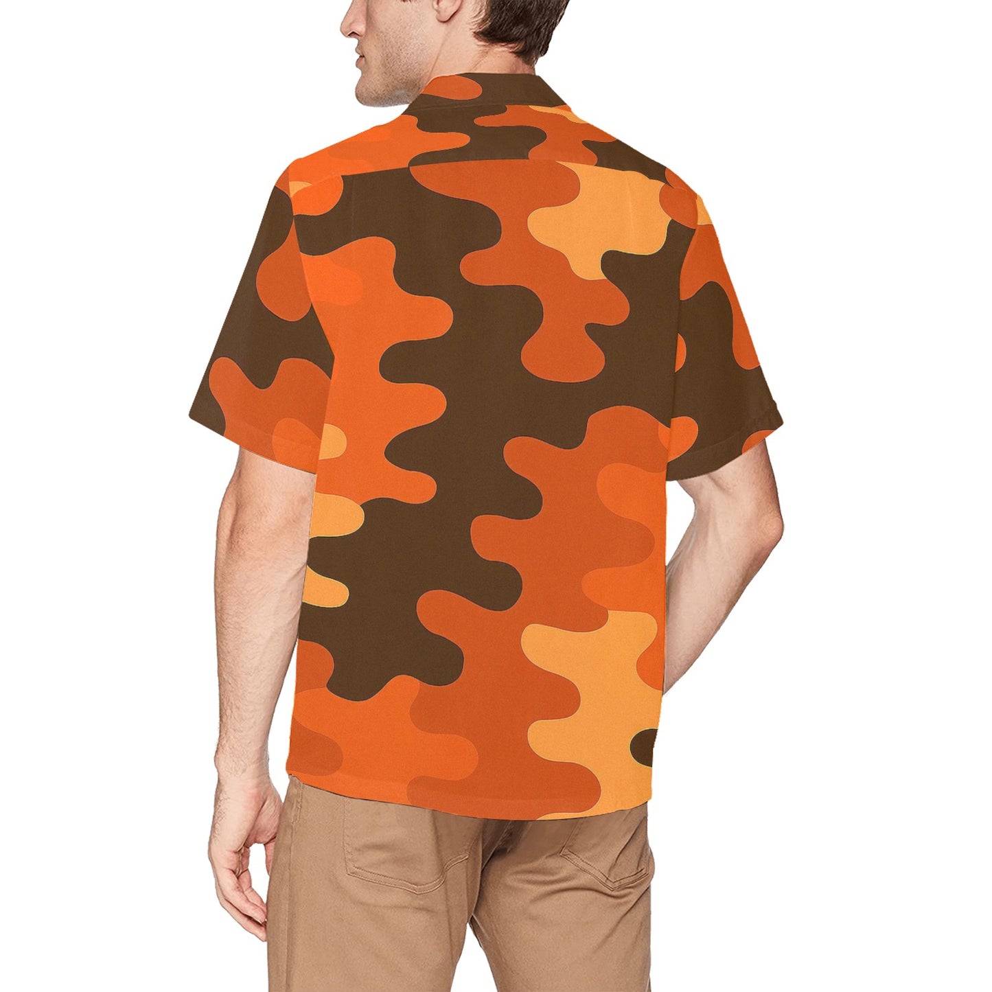 Men's Hawaiian Shirt With Chest Pocket