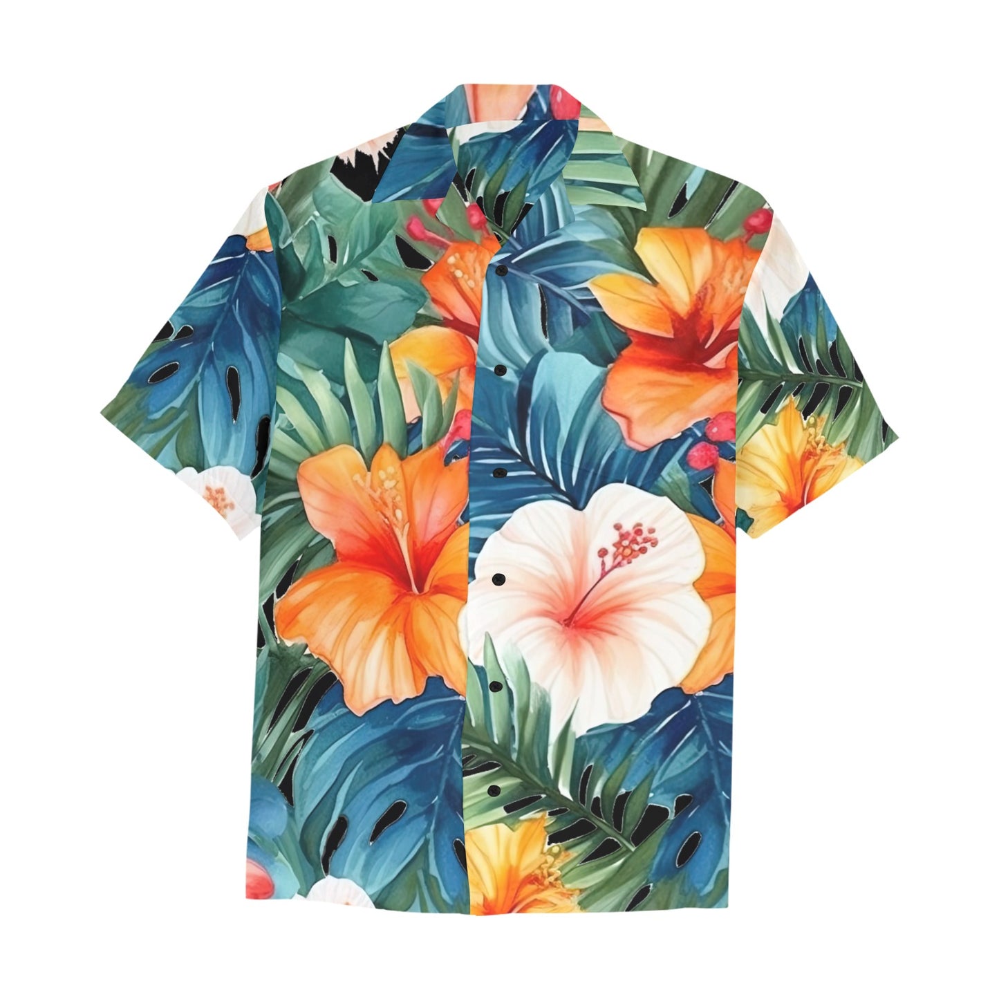 Men's Hawaiian Shirt With Chest Pocket