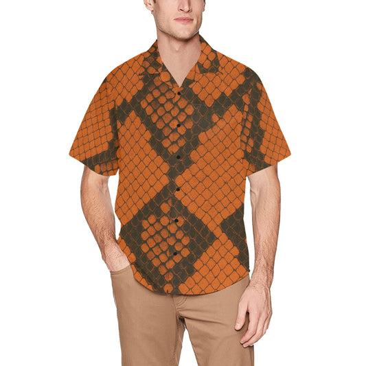 Men's Hawaiian Shirt With Chest Pocket