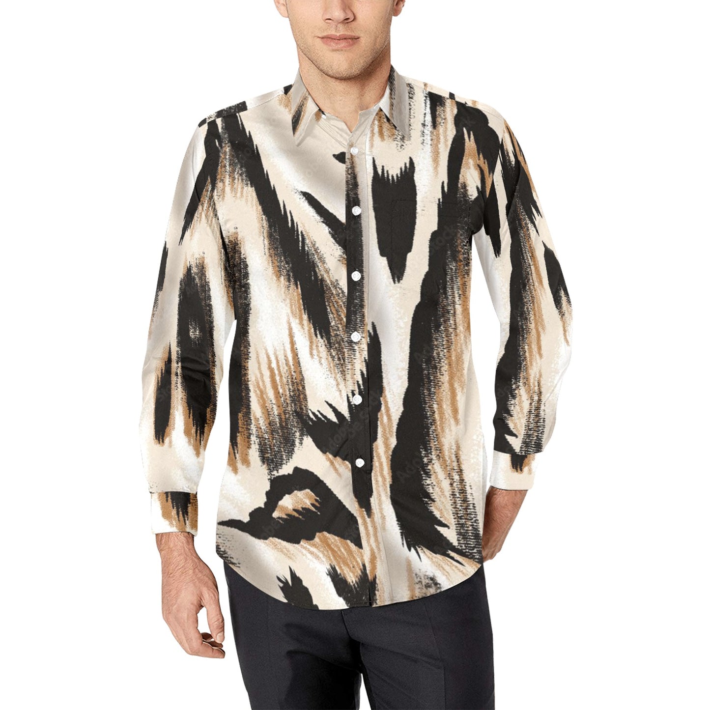 Men's All Over Print Long Sleeve Shirt