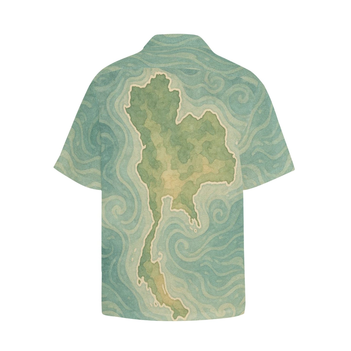 Men's Hawaiian Shirt With Chest Pocket
