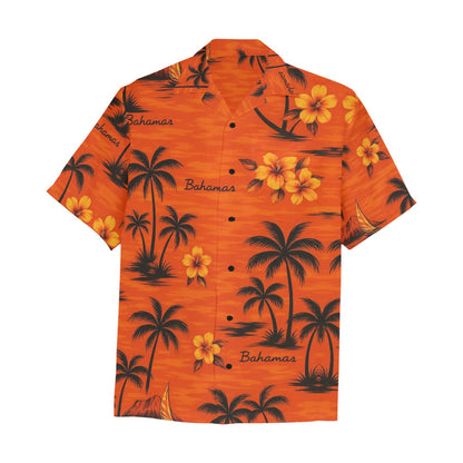 Men's Hawaiian Shirt With Chest Pocket