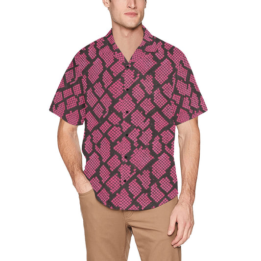 Men's Hawaiian Shirt With Chest Pocket