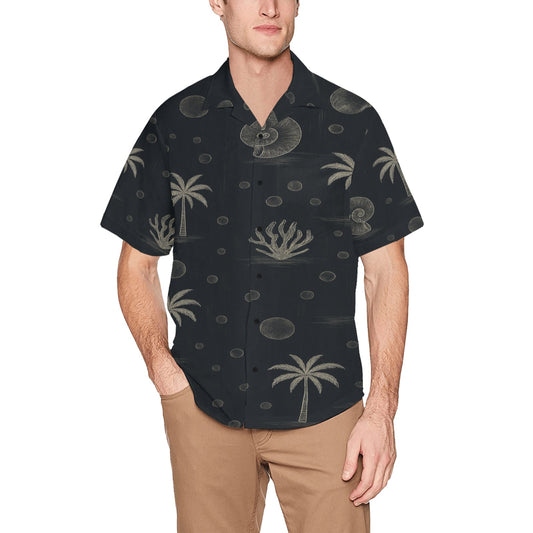 Men's Hawaiian Shirt With Chest Pocket