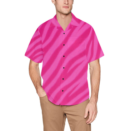 Men's Hawaiian Shirt With Chest Pocket