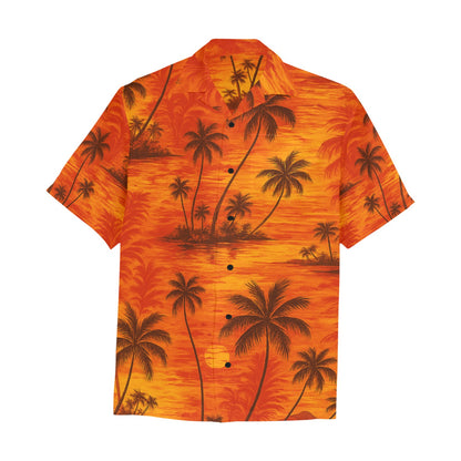 Men's Hawaiian Shirt With Chest Pocket