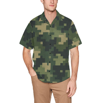 Men's Hawaiian Shirt With Chest Pocket