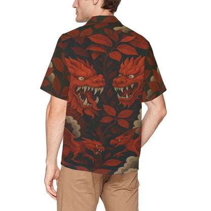 Men's Hawaiian Shirt With Chest Pocket
