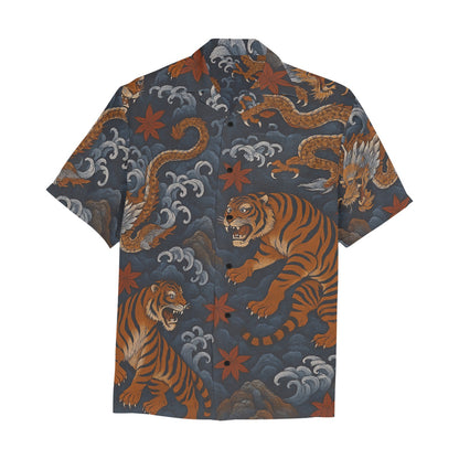 Men's Hawaiian Shirt With Chest Pocket