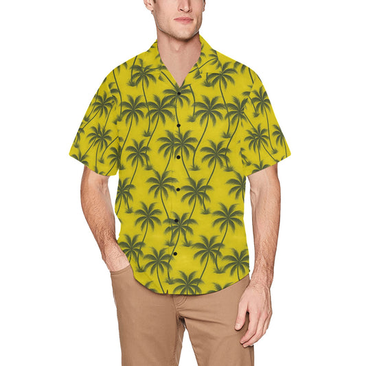Men's Hawaiian Shirt With Chest Pocket
