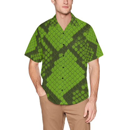 Men's Hawaiian Shirt With Chest Pocket