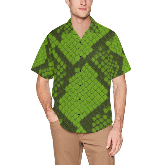 Men's Hawaiian Shirt With Chest Pocket