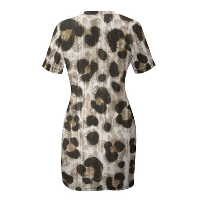 Crew Neck Short Sleeve Dress