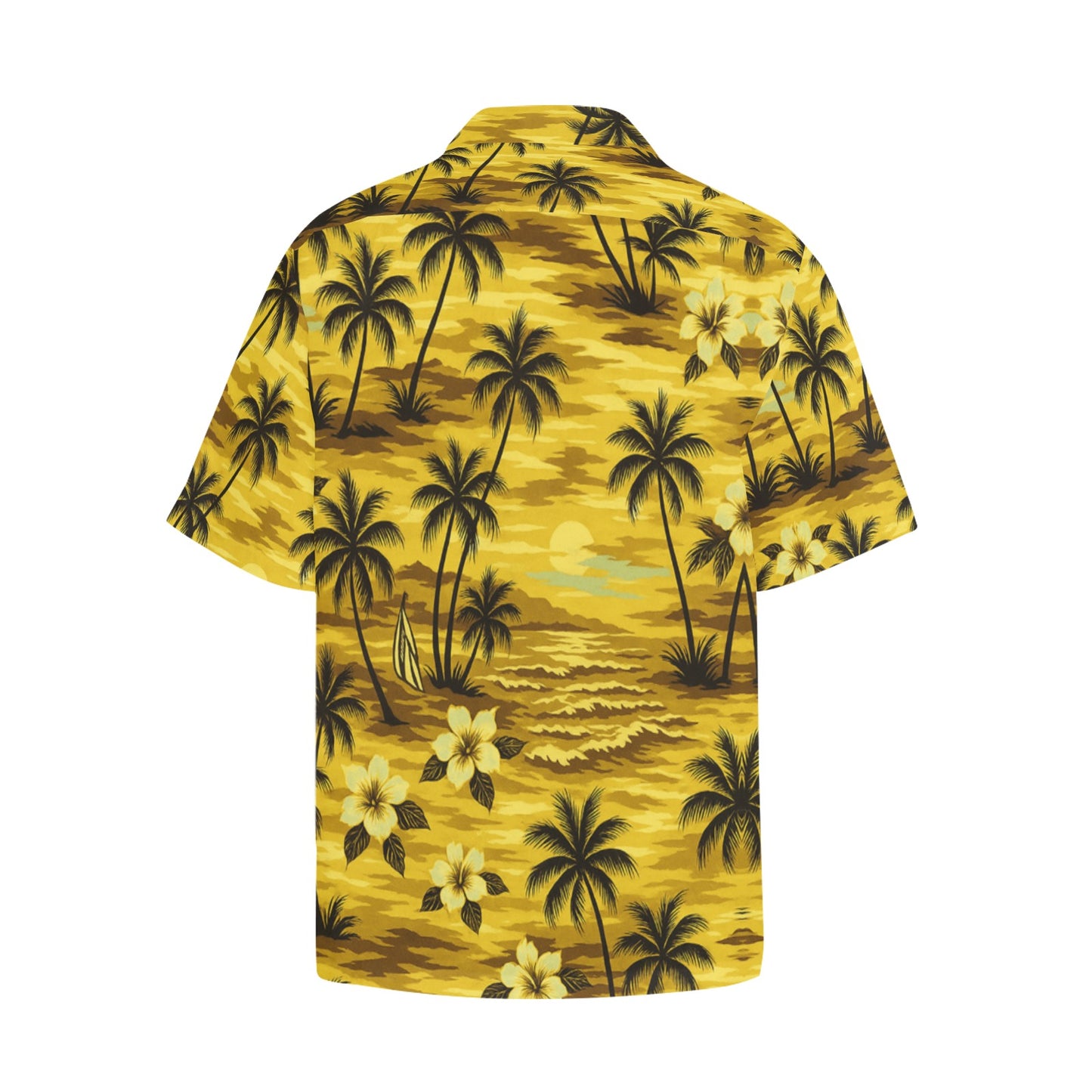 Men's Hawaiian Shirt With Chest Pocket