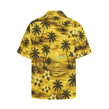 Men's Hawaiian Shirt With Chest Pocket