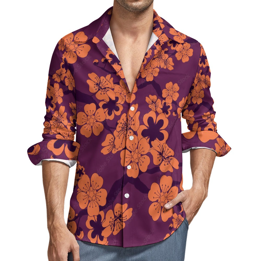 Casual One Pocket Long Sleeve Shirt
