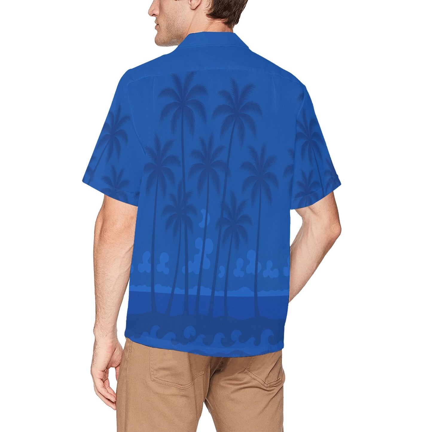 Men's Hawaiian Shirt With Chest Pocket