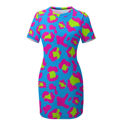 Crew Neck Short Sleeve Dress