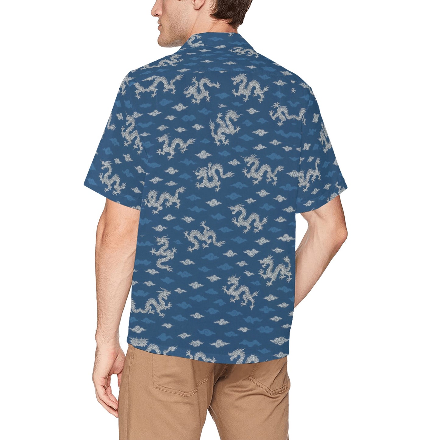 Men's Hawaiian Shirt With Chest Pocket