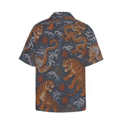 Men's Hawaiian Shirt With Chest Pocket