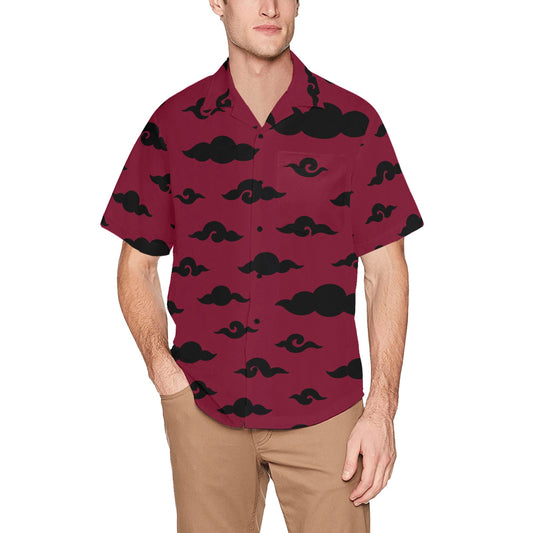 Men's Hawaiian Shirt With Chest Pocket