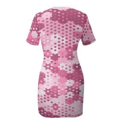Crew Neck Short Sleeve Dress