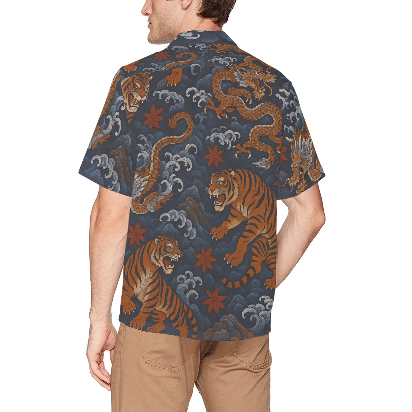 Men's Hawaiian Shirt With Chest Pocket
