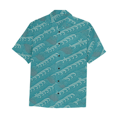 Men's Hawaiian Shirt With Chest Pocket