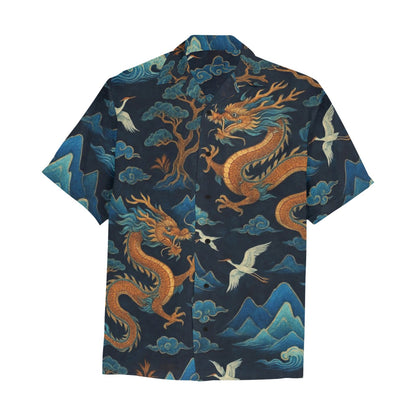 Men's Hawaiian Shirt With Chest Pocket