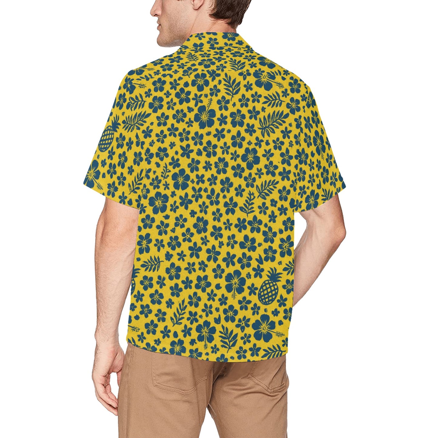 Men's Hawaiian Shirt With Chest Pocket