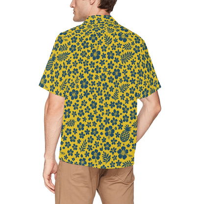 Men's Hawaiian Shirt With Chest Pocket
