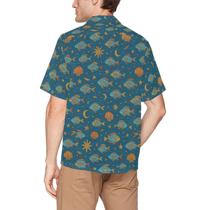 Men's Hawaiian Shirt With Chest Pocket