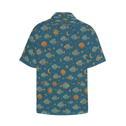 Men's Hawaiian Shirt With Chest Pocket
