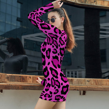 Women's Elegant Long Sleeve Skinny Dress