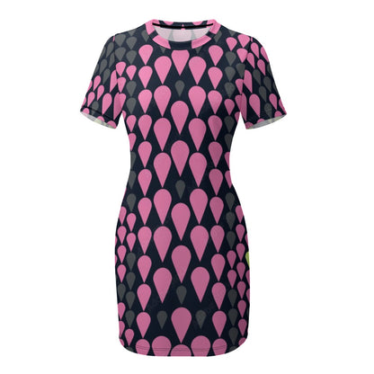 Crew Neck Short Sleeve Dress
