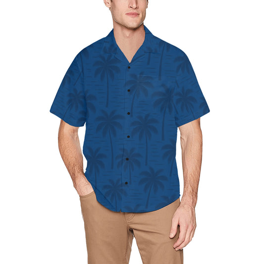 Men's Hawaiian Shirt With Chest Pocket