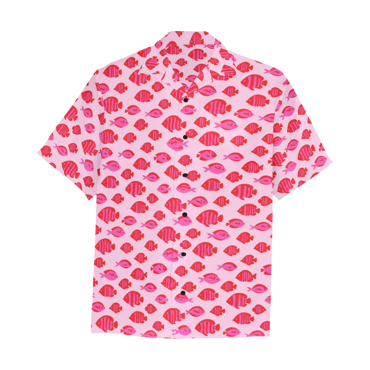 Men's Hawaiian Shirt With Chest Pocket