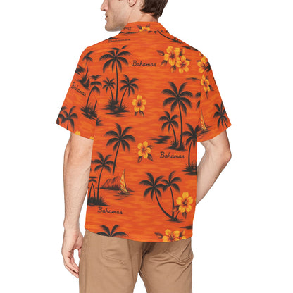 Men's Hawaiian Shirt With Chest Pocket