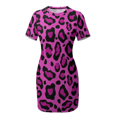 Crew Neck Short Sleeve Dress