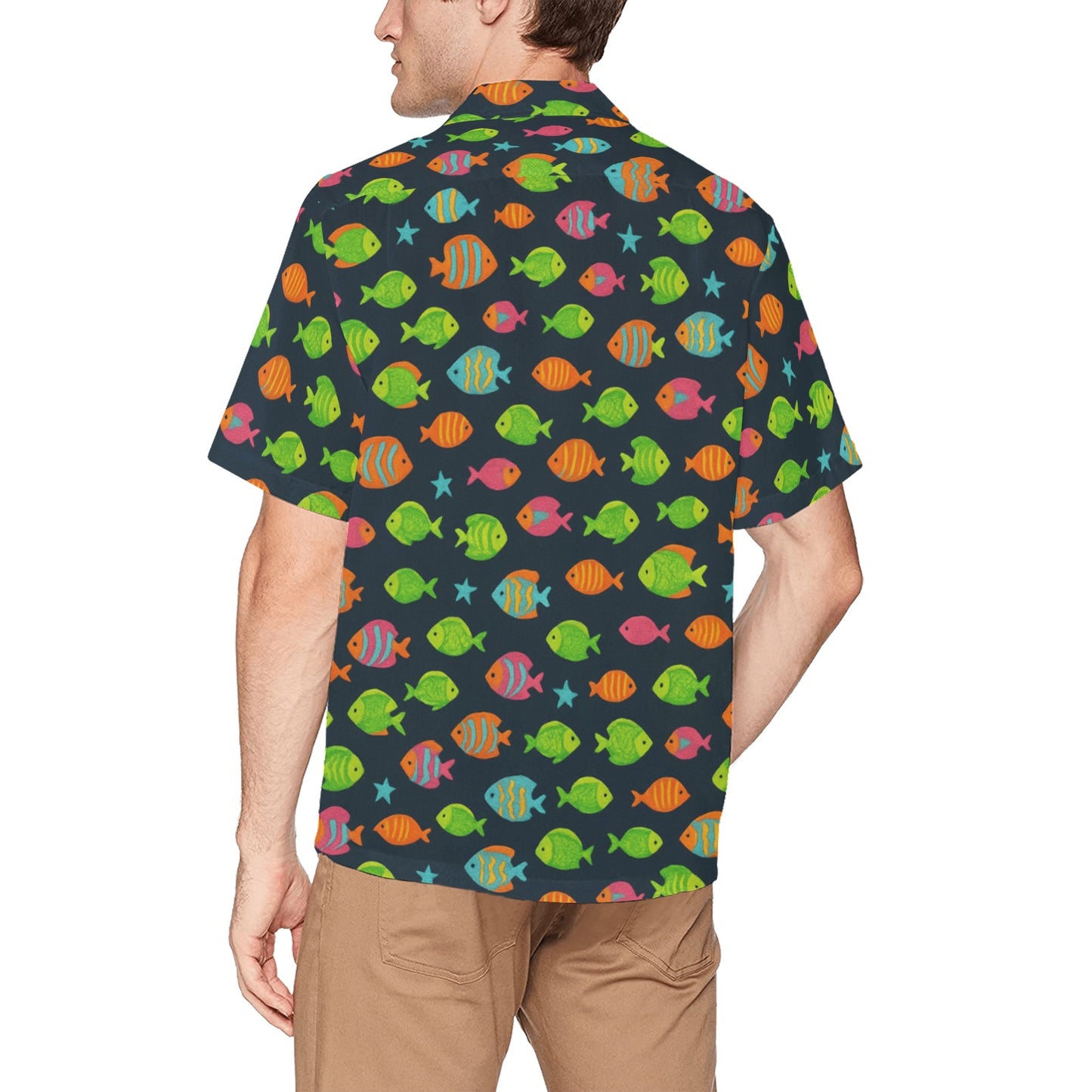 Men's Hawaiian Shirt With Chest Pocket