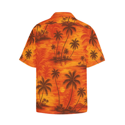 Men's Hawaiian Shirt With Chest Pocket