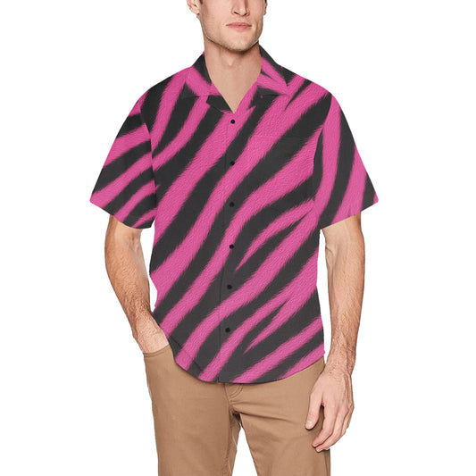 Men's Hawaiian Shirt With Chest Pocket